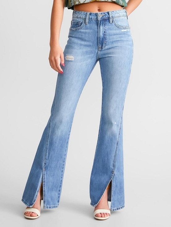Hidden Denim - Hidden Los Angeles Happi Light Wash Split-Hem Women's Jeans